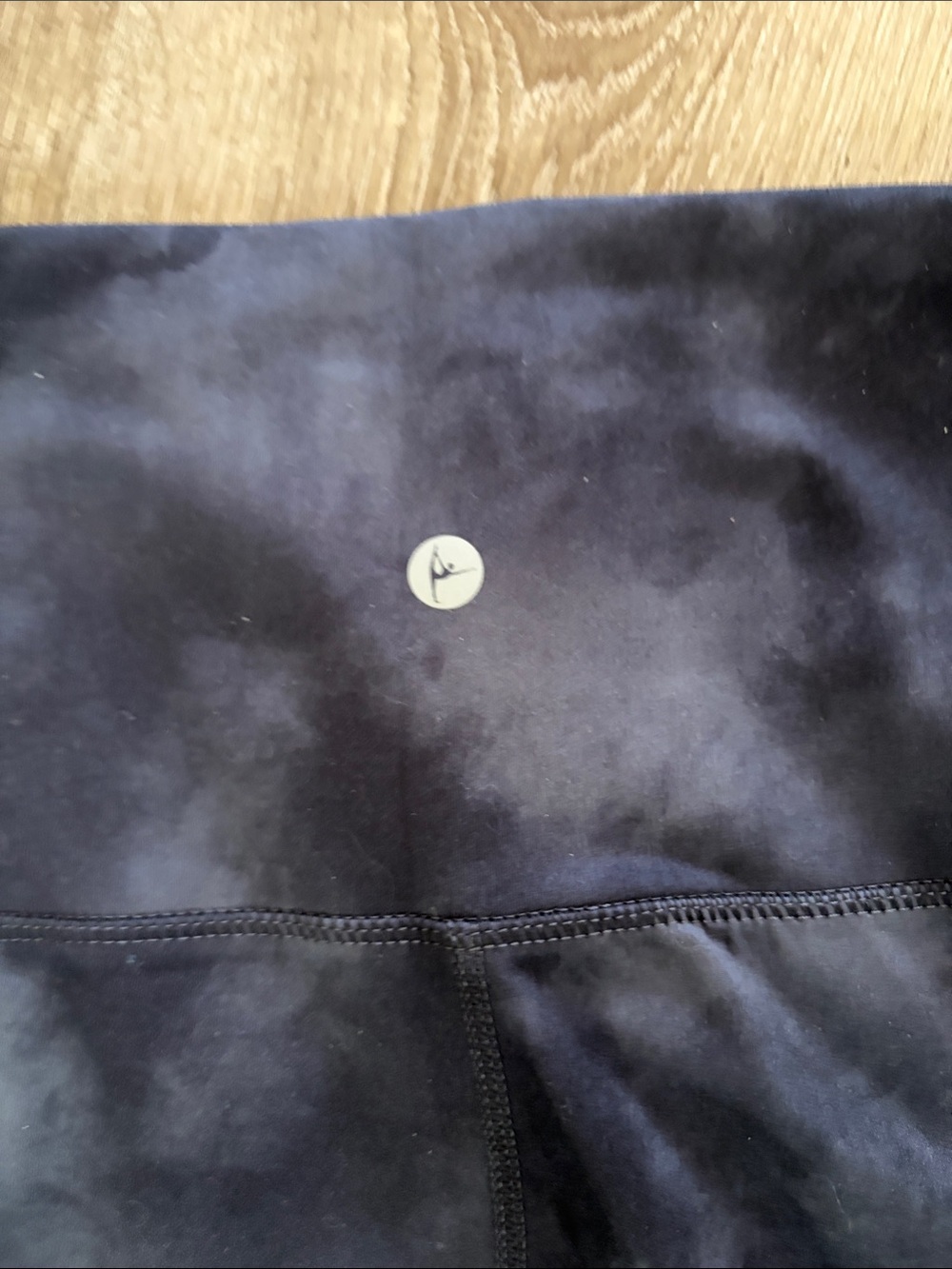 90 Degree By Reflex Women's Black Tie-Dye Bike Shorts - Picture 4 of 6